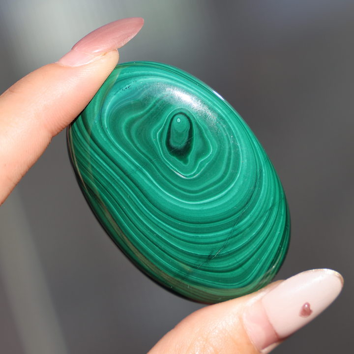 Malachite Palm Stone - Enchantia Muse