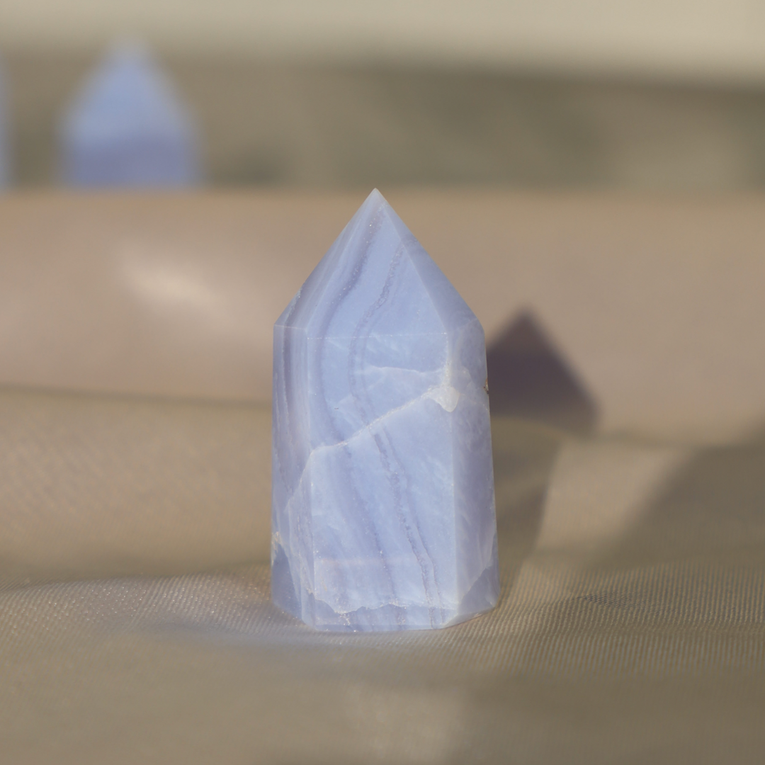 Blue Lace Agate Mini Tower - Enchantia Muse