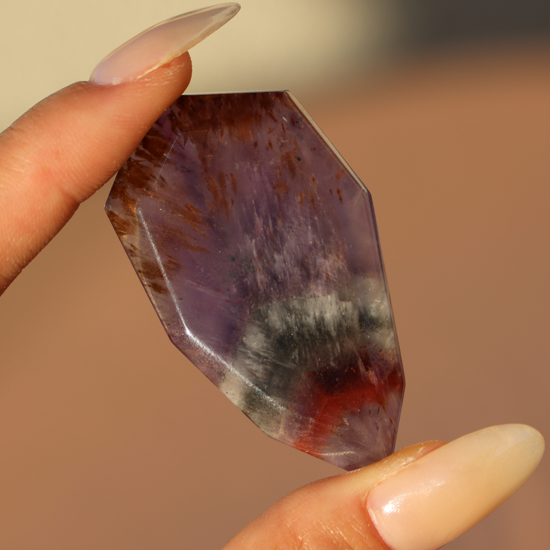 Rare Auralite 23 Polished Slab