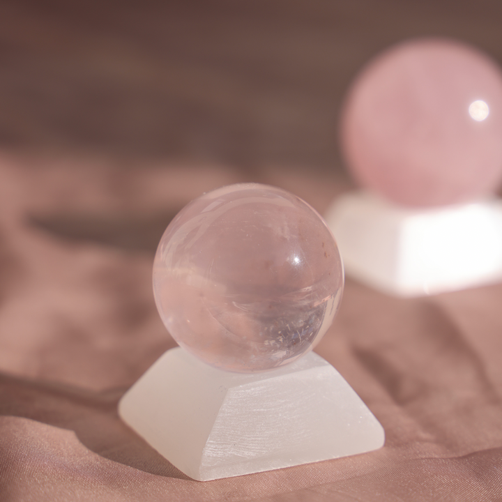 Selenite Crystal Sphere Stand