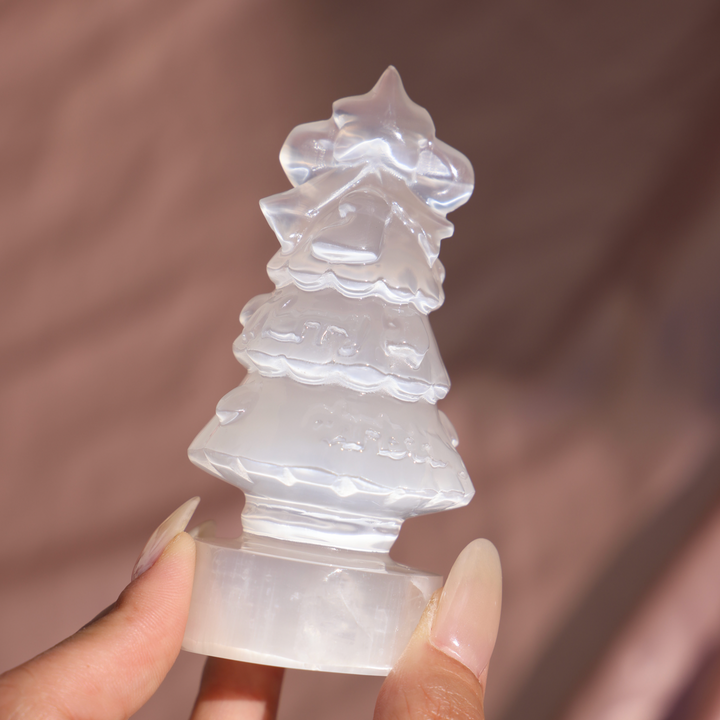 Selenite Crystal Christmas Tree