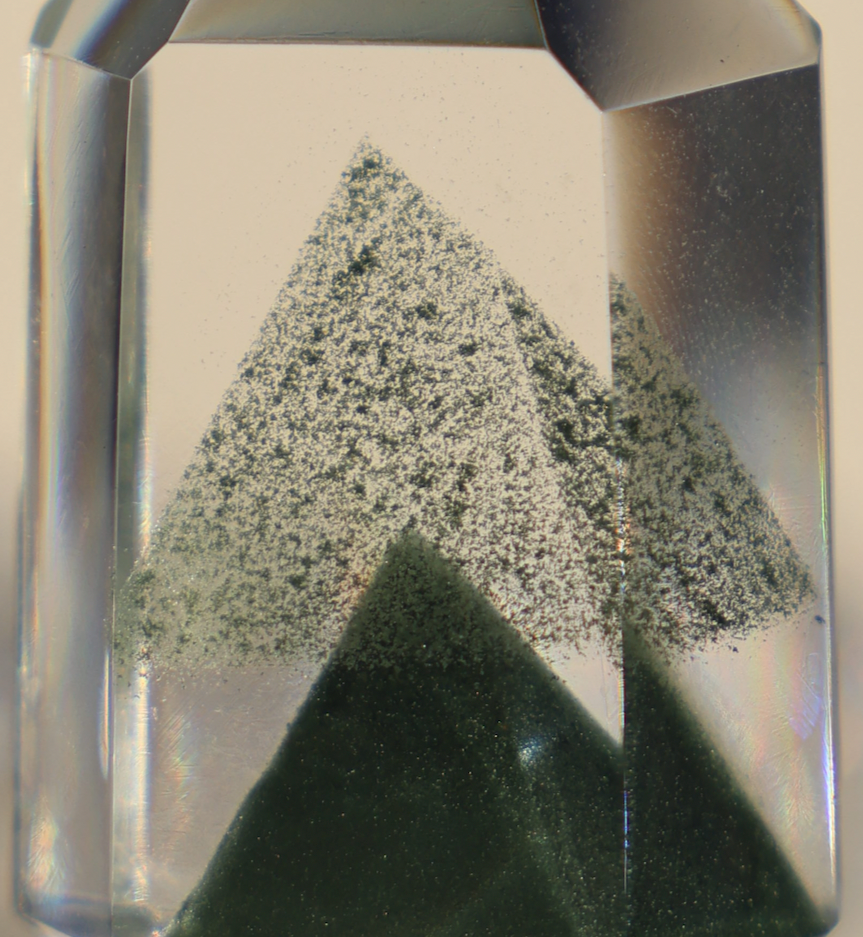 'HIDDEN VALLEY' Double Mountain Green Phantom Quartz