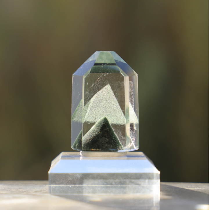 'HIDDEN VALLEY' Double Mountain Green Phantom Quartz