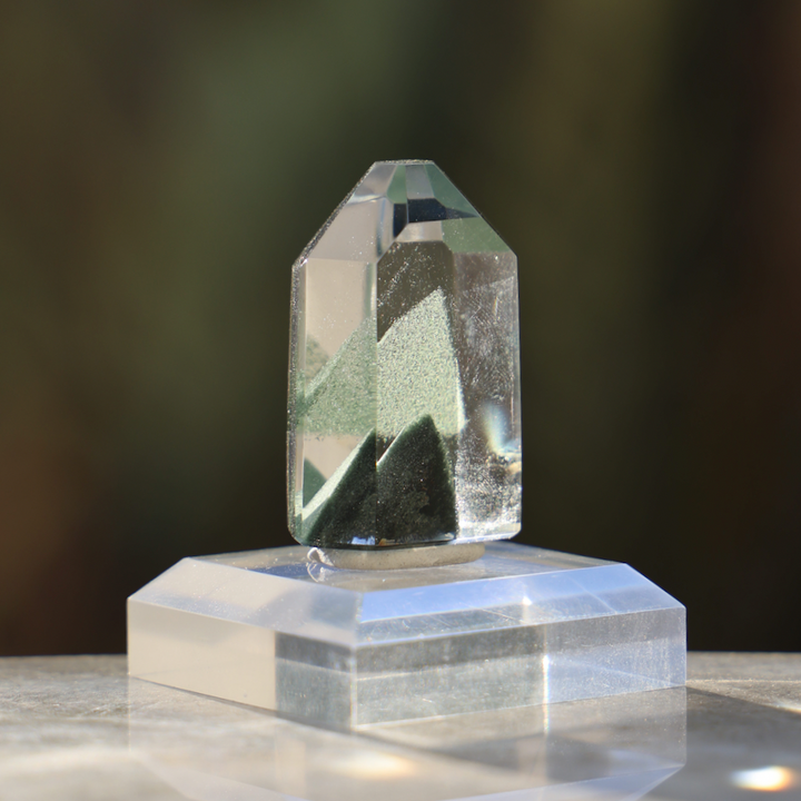 'HIDDEN VALLEY' Double Mountain Green Phantom Quartz