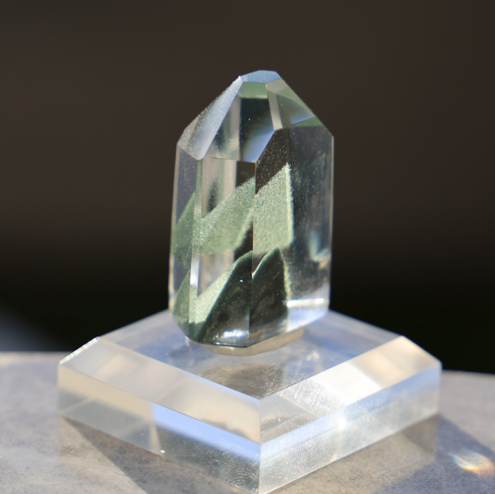 'HIDDEN VALLEY' Double Mountain Green Phantom Quartz