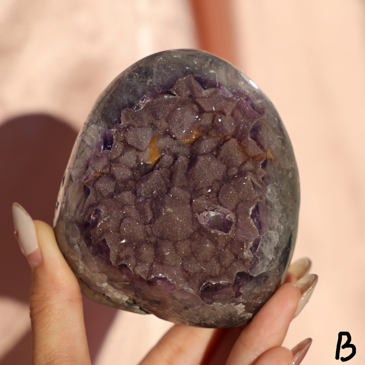 'PATCH' Bi-color Sugar Druzy Amethyst Cut Base