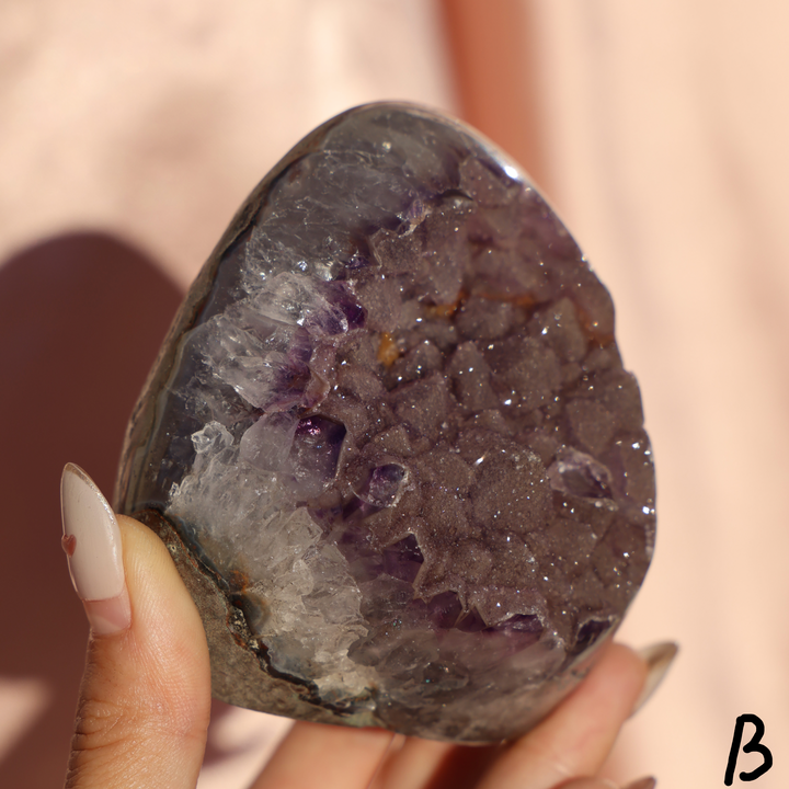 'PATCH' Bi-color Sugar Druzy Amethyst Cut Base