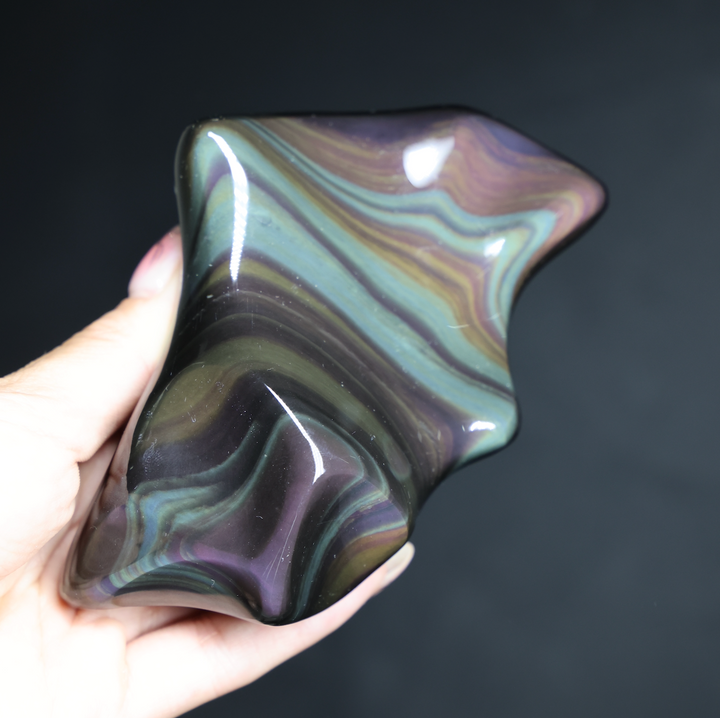 Highest Grade Rainbow Obsidian Free Form #3