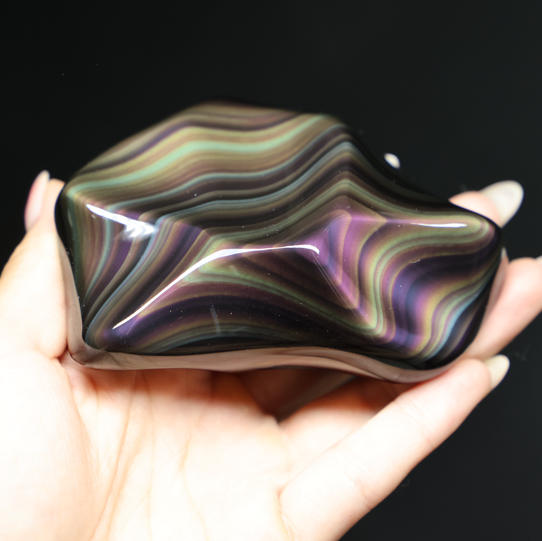 Highest Grade Rainbow Obsidian Free Form #1