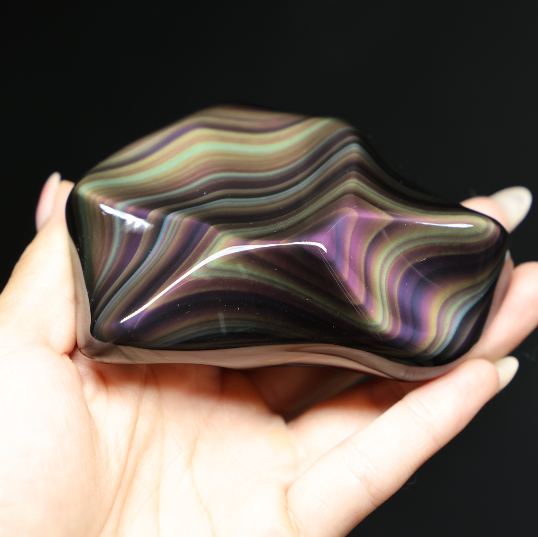 Highest Grade Rainbow Obsidian Free Form #1