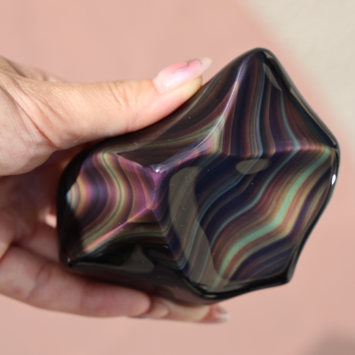 Highest Grade Rainbow Obsidian Free Form #1