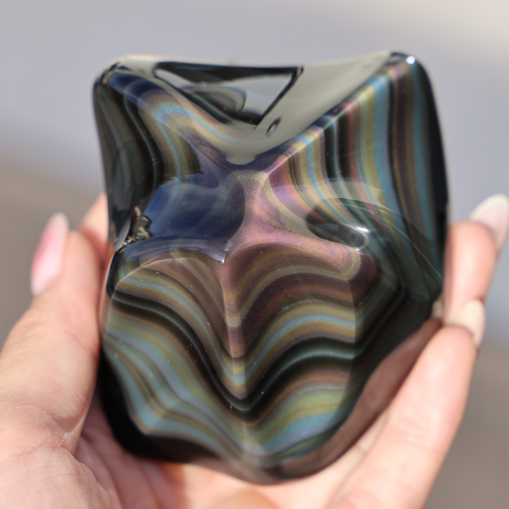 Highest Grade Rainbow Obsidian Free Form #2
