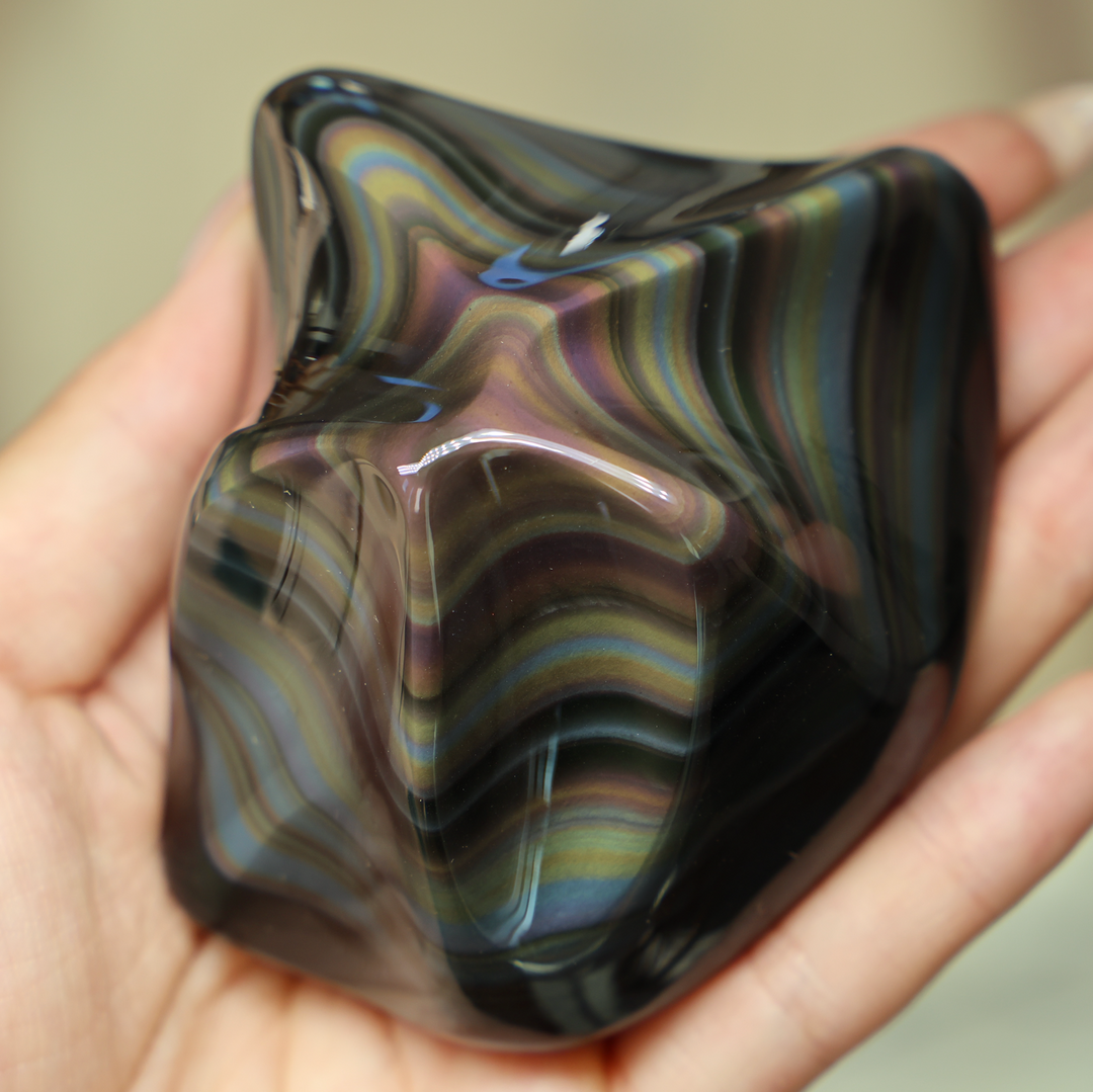 Highest Grade Rainbow Obsidian Free Form #2