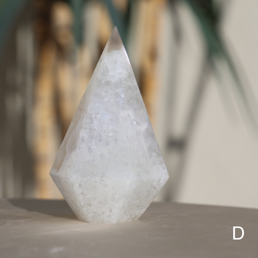 Agate Diamond / Druzy Agate Tower Point