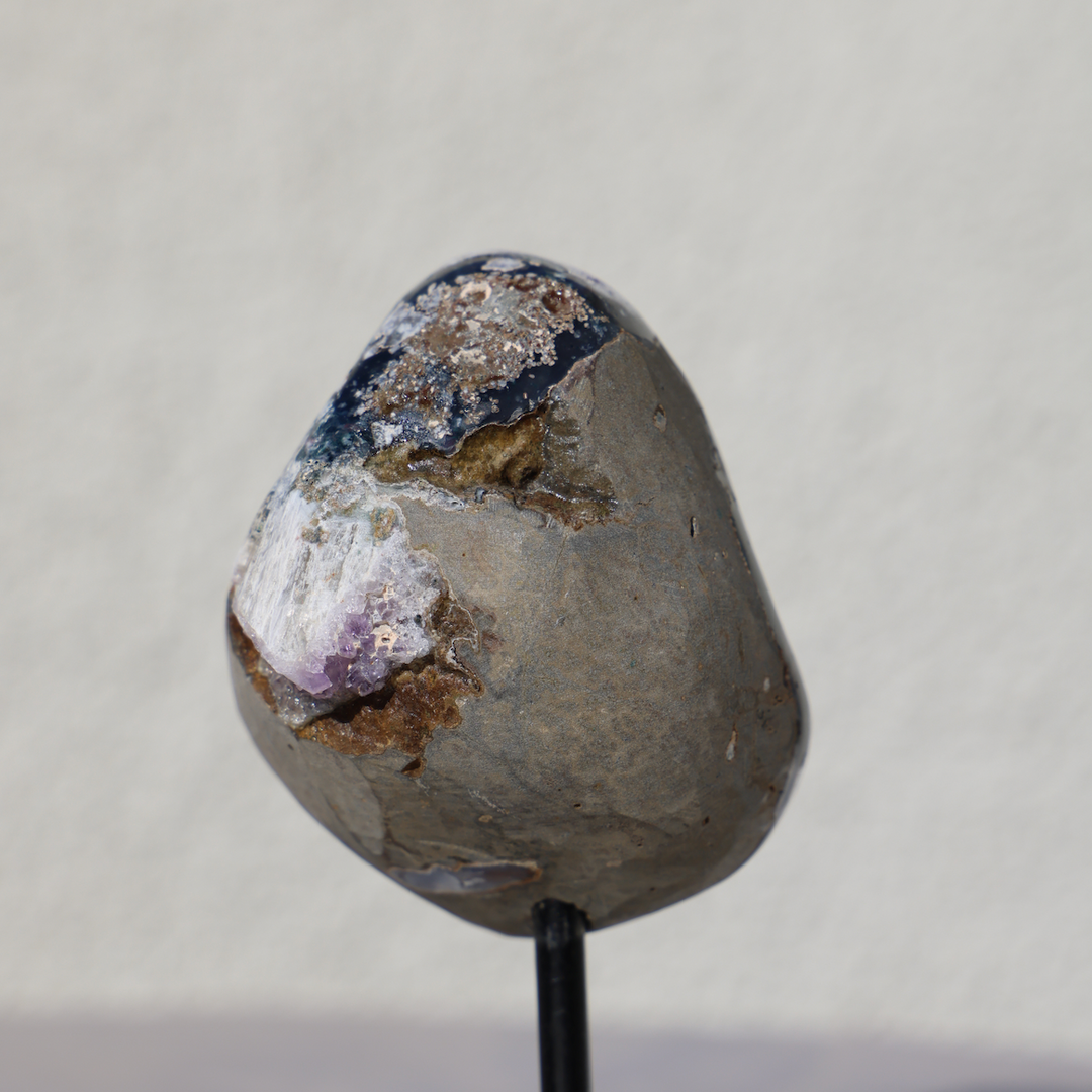 Amethyst with Calcite on Stand #2