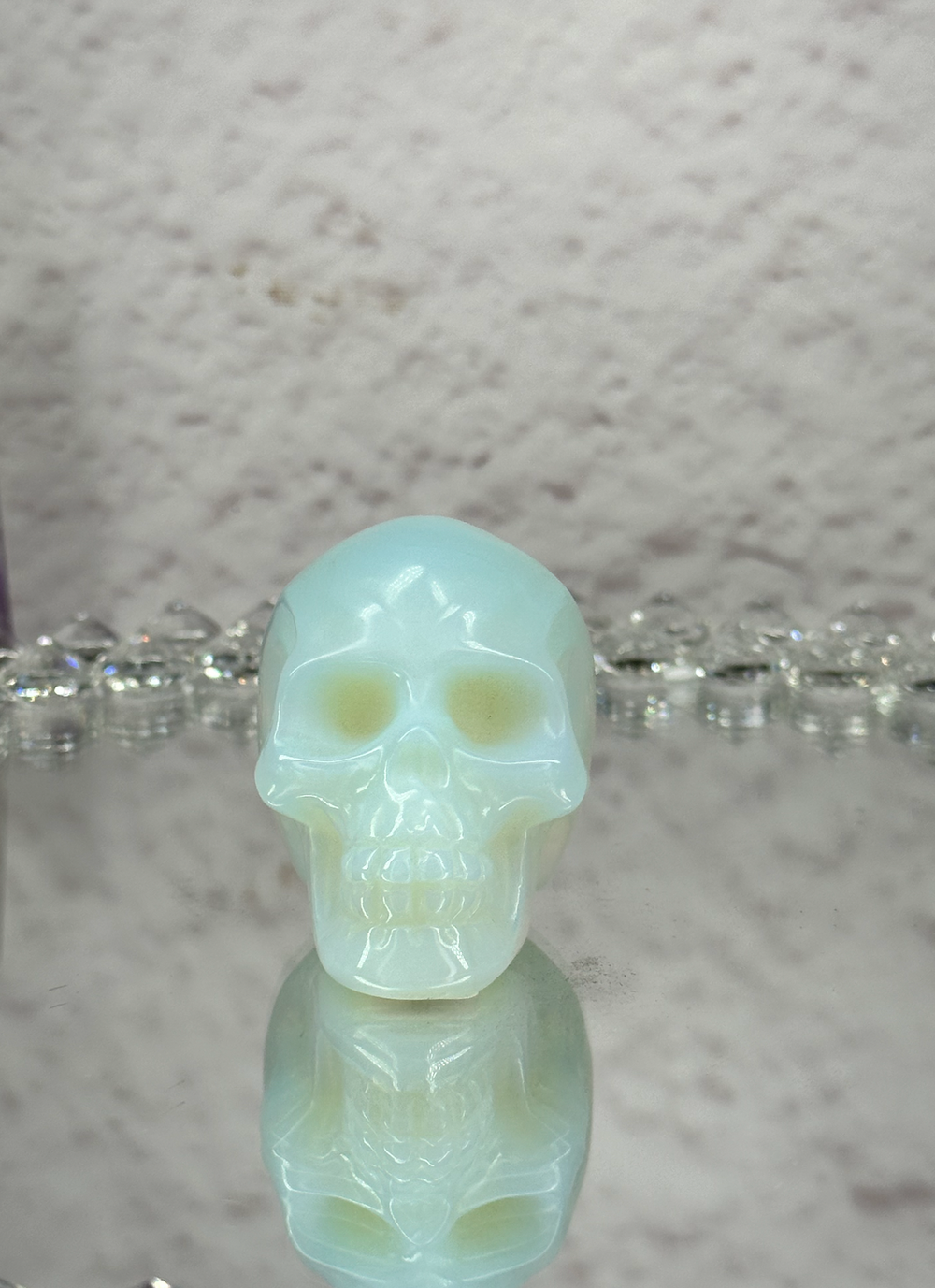 Hand-carved Opal Skull - Enchantia Muse