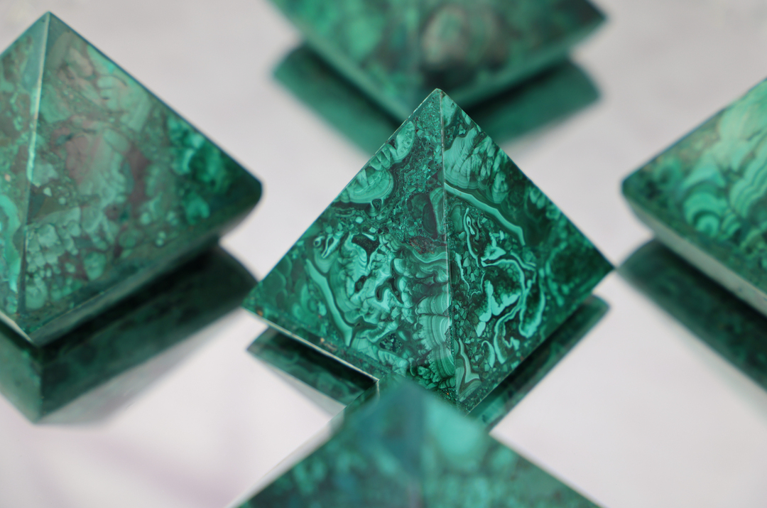 High Quality Malachite Pyramid - Enchantia Muse