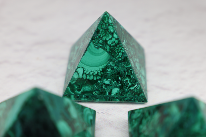 High Quality Malachite Pyramid - Enchantia Muse