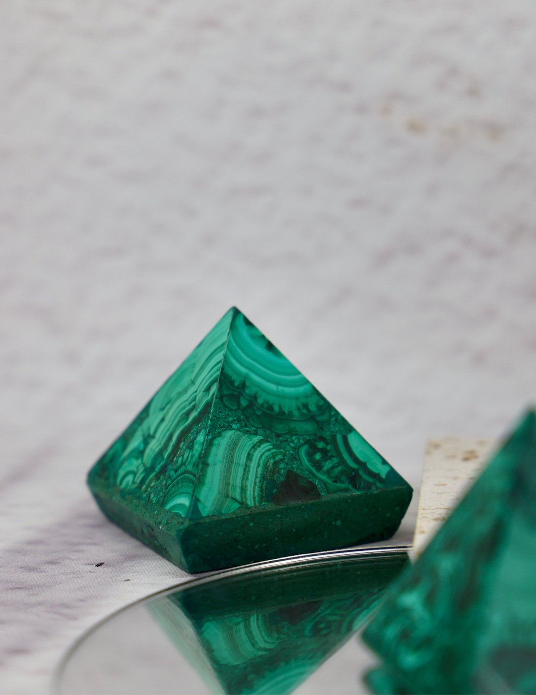 High Quality Malachite Pyramid - Enchantia Muse