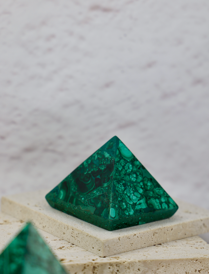 High Quality Malachite Pyramid - Enchantia Muse