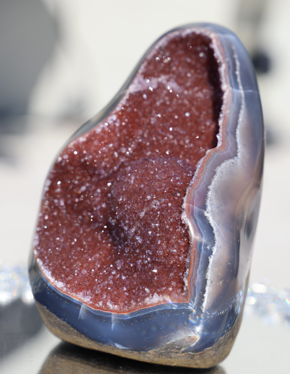 'SOPHIA' Red Amethyst Piece with Formation - Enchantia Muse