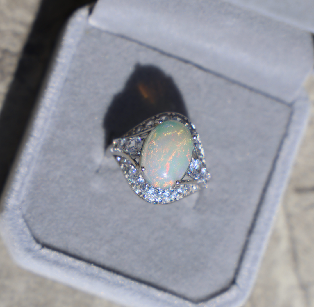 Ethiopian Opal Ring - Afterglow - Enchantia Muse