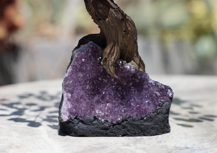 Handmade Sodalite Tree with Amethyst Base - Large - Enchantia Muse