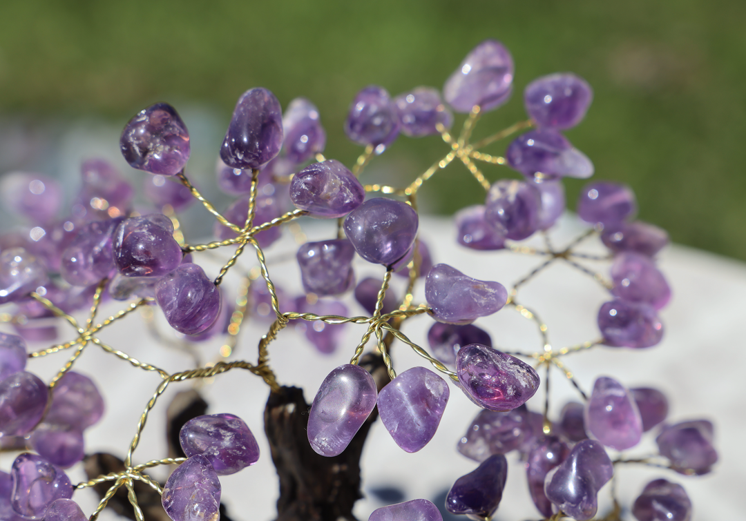 Handmade Amethyst Tree with Amethyst Base - Large - Enchantia Muse