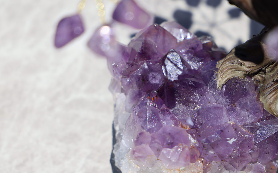 Handmade Amethyst Tree with Amethyst Base - Large - Enchantia Muse