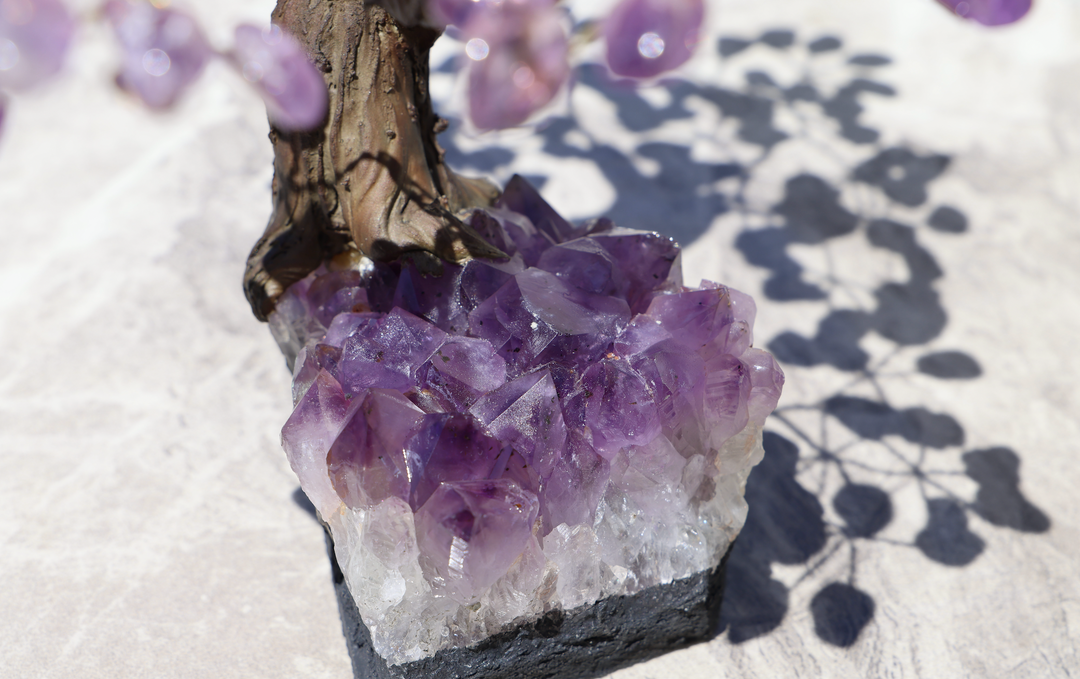 Handmade Amethyst Tree with Amethyst Base - Large - Enchantia Muse