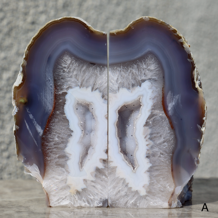 Druzy Agate Bookend - set of 2 - Enchantia Muse