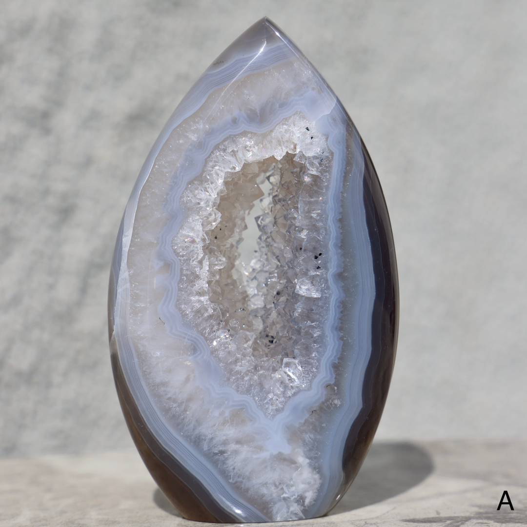 'Arctic' Druzy Agate Flame - S - Enchantia Muse