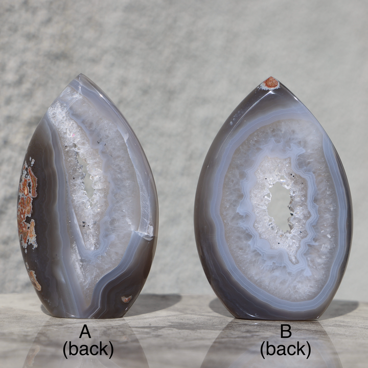 'Arctic' Druzy Agate Flame - S - Enchantia Muse