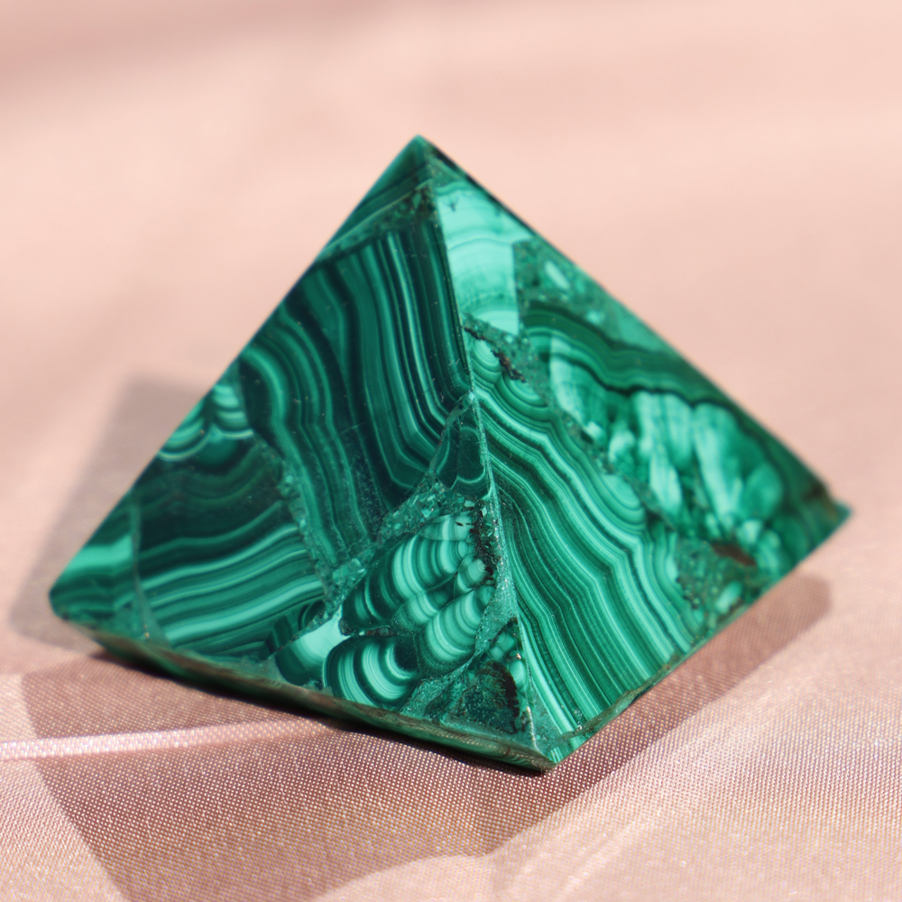 High Quality Malachite Pyramid - Enchantia Muse