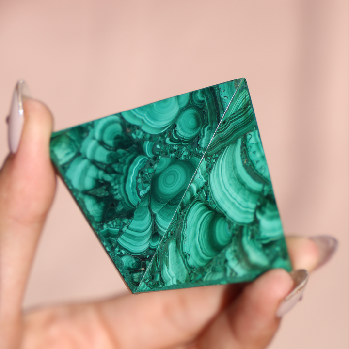 High Quality Malachite Pyramid - Enchantia Muse