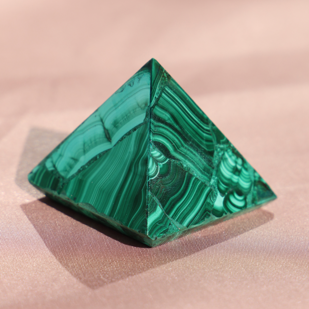 High Quality Malachite Pyramid - Enchantia Muse