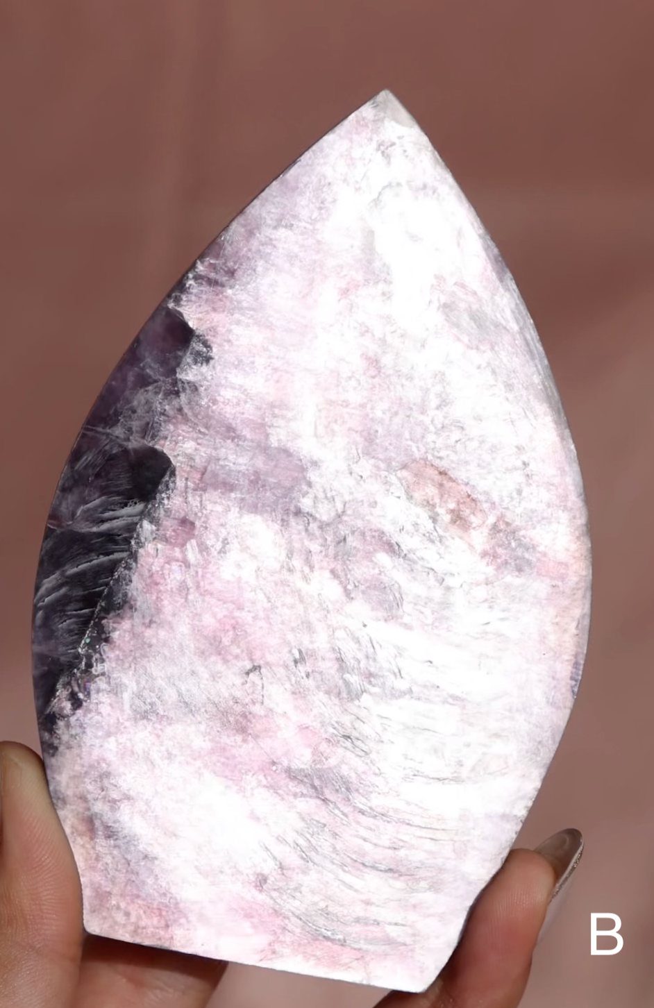 Flashy Gemmy Lepidolite Flame - Enchantia Muse