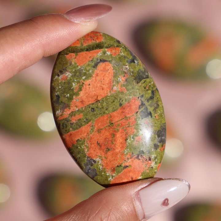 Unakite Palm Stones - Enchantia Muse