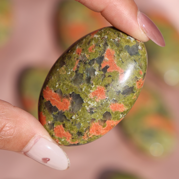 Unakite Palm Stones - Enchantia Muse