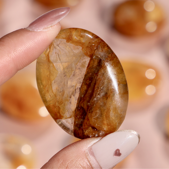 Golden Healer Palm Stone - Enchantia Muse