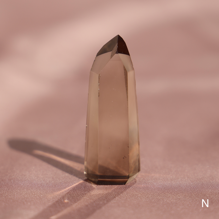 High Quality Smoky Lemurian Quartz Tower - Enchantia Muse