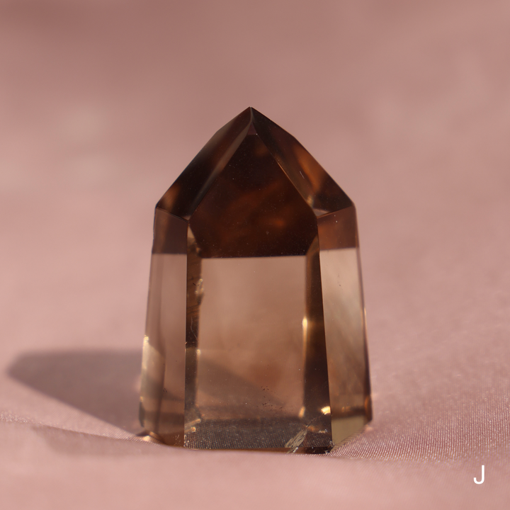 High Quality Smoky Lemurian Quartz Tower - Enchantia Muse