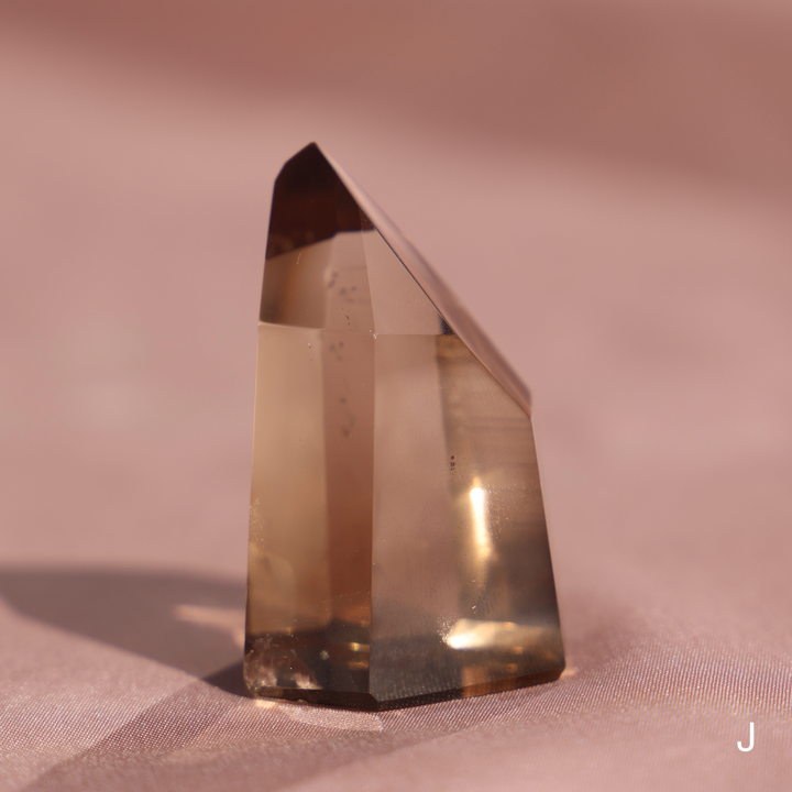 High Quality Smoky Lemurian Quartz Tower - Enchantia Muse