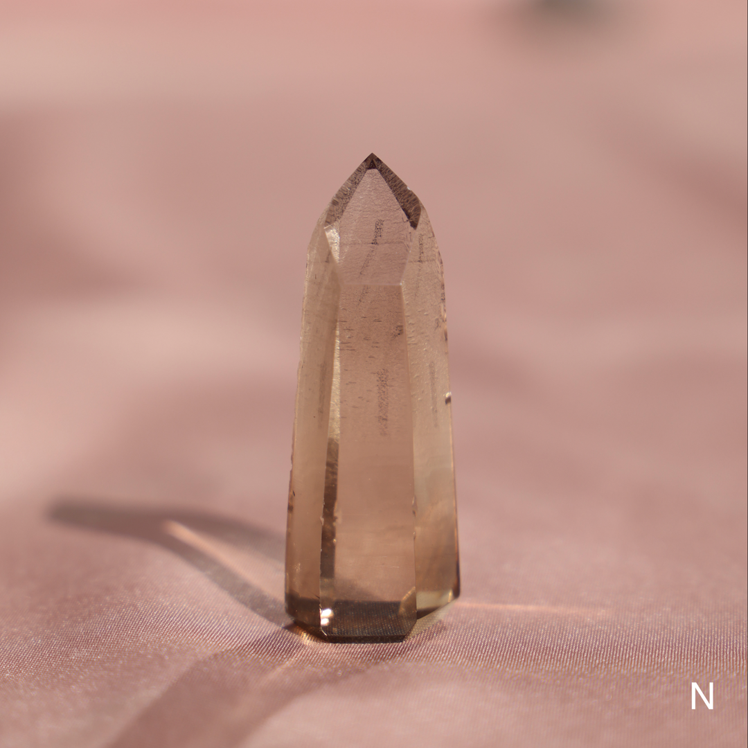 High Quality Smoky Lemurian Quartz Tower - Enchantia Muse