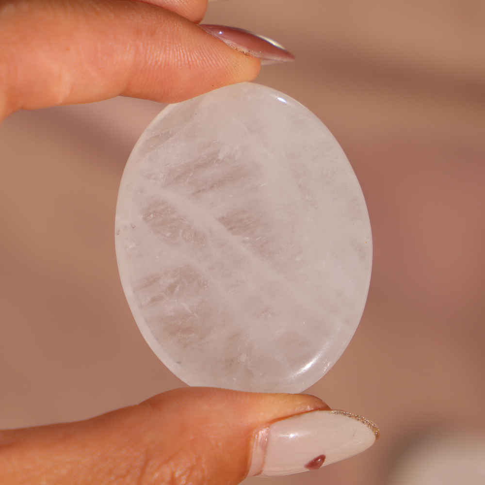 Clear Quartz Worry Stone - Enchantia Muse