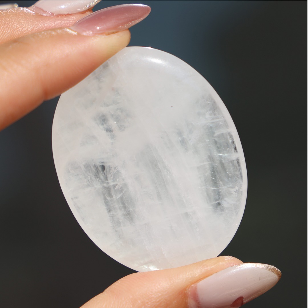 Clear Quartz Worry Stone - Enchantia Muse