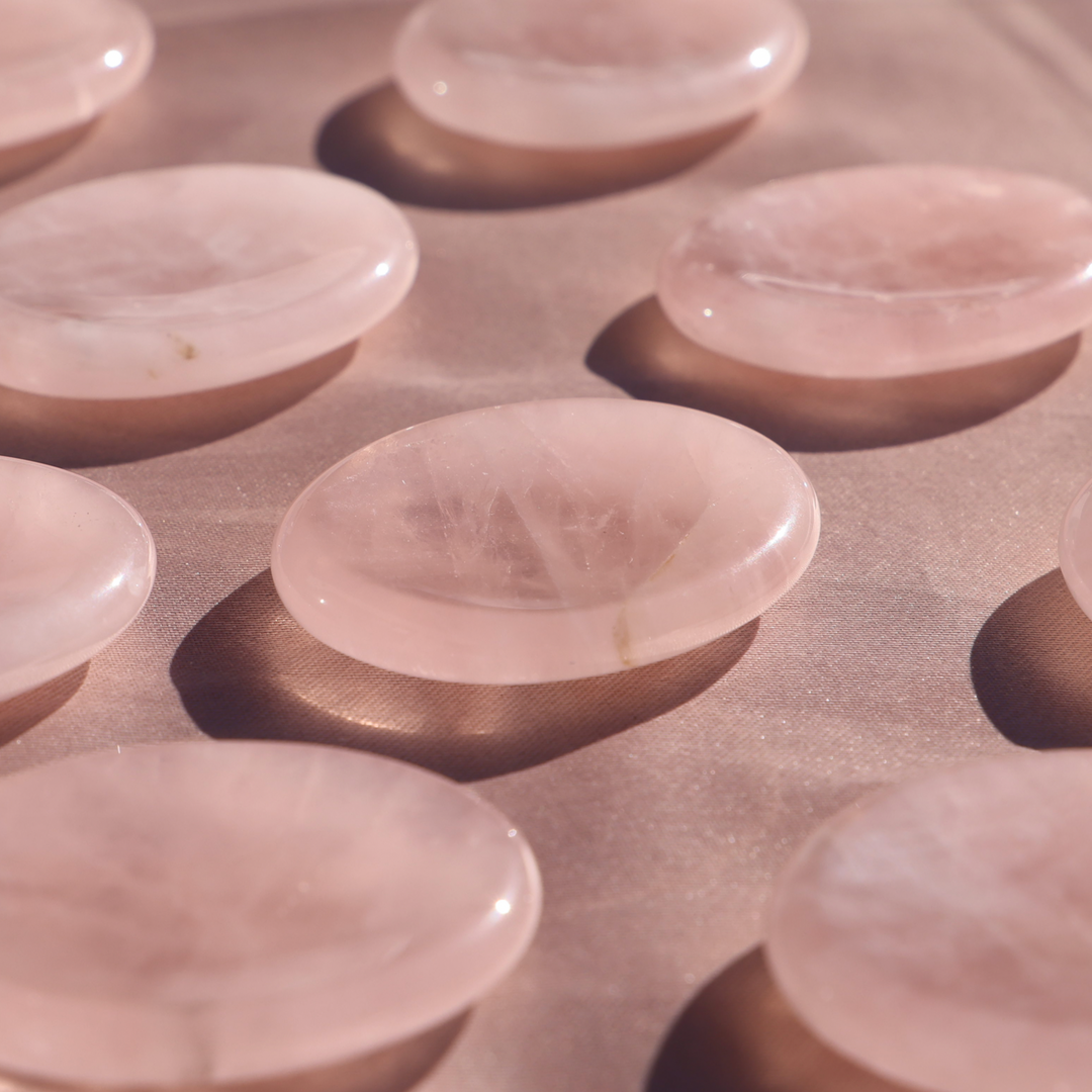 Rose Quartz Worry Stone - Enchantia Muse