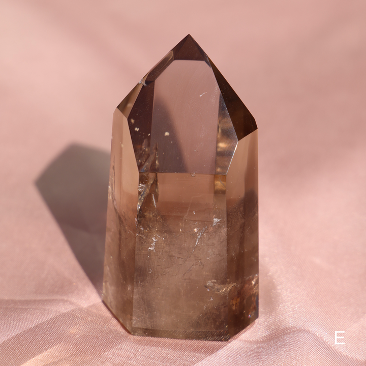 High Quality Smoky Lemurian Quartz Tower - Enchantia Muse