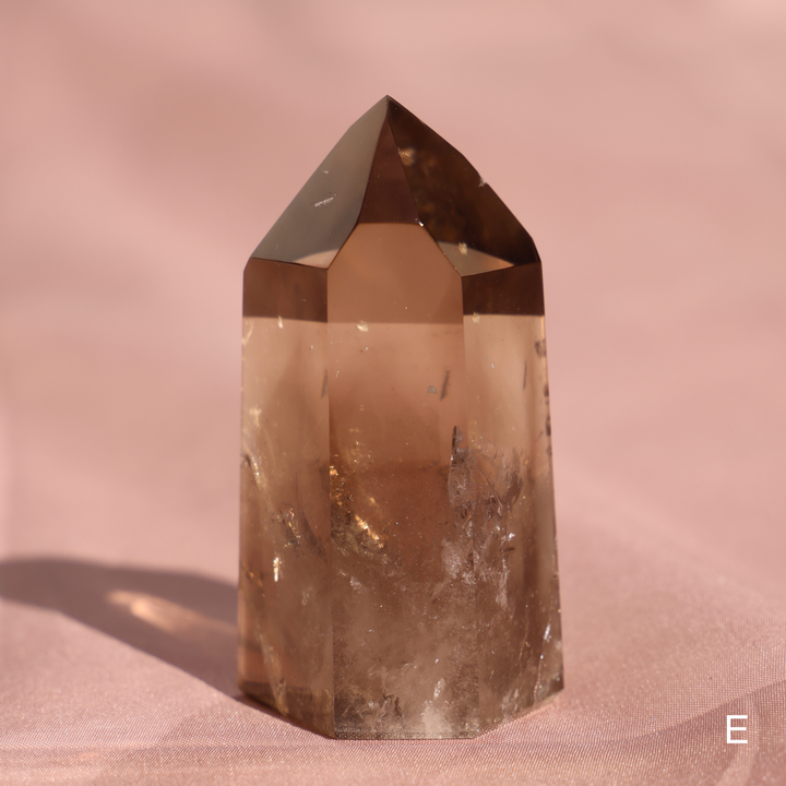 High Quality Smoky Lemurian Quartz Tower - Enchantia Muse