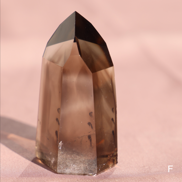 High Quality Smoky Lemurian Quartz Tower - Enchantia Muse